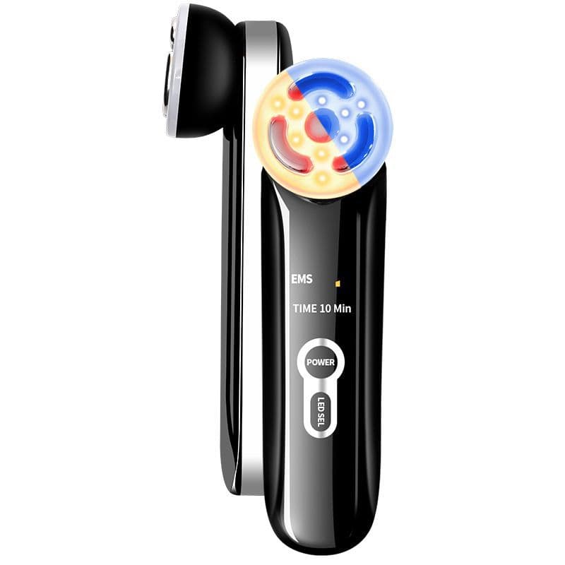 The EMS microcurrent beauty device and RF constant temperature radio frequency device feature a three-light mode to reduce fine lines, tighten skin, and improve skin texture.