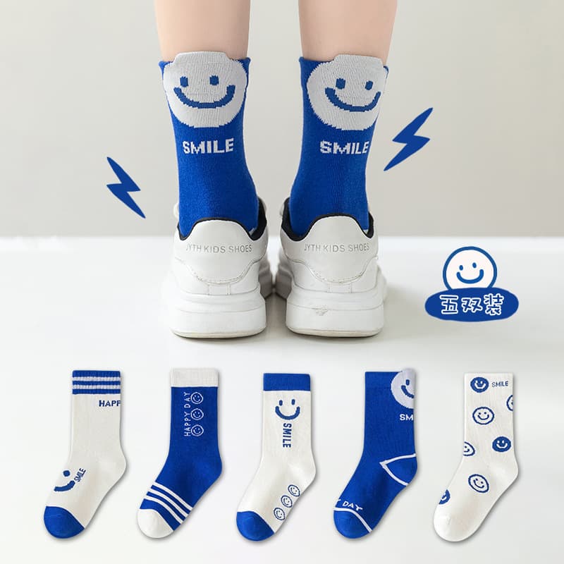 Children's Socks Boys Spring Autumn Toddler Girls Cotton Fall Winter Mid-Calf Socks Baby Infant Winter Thick