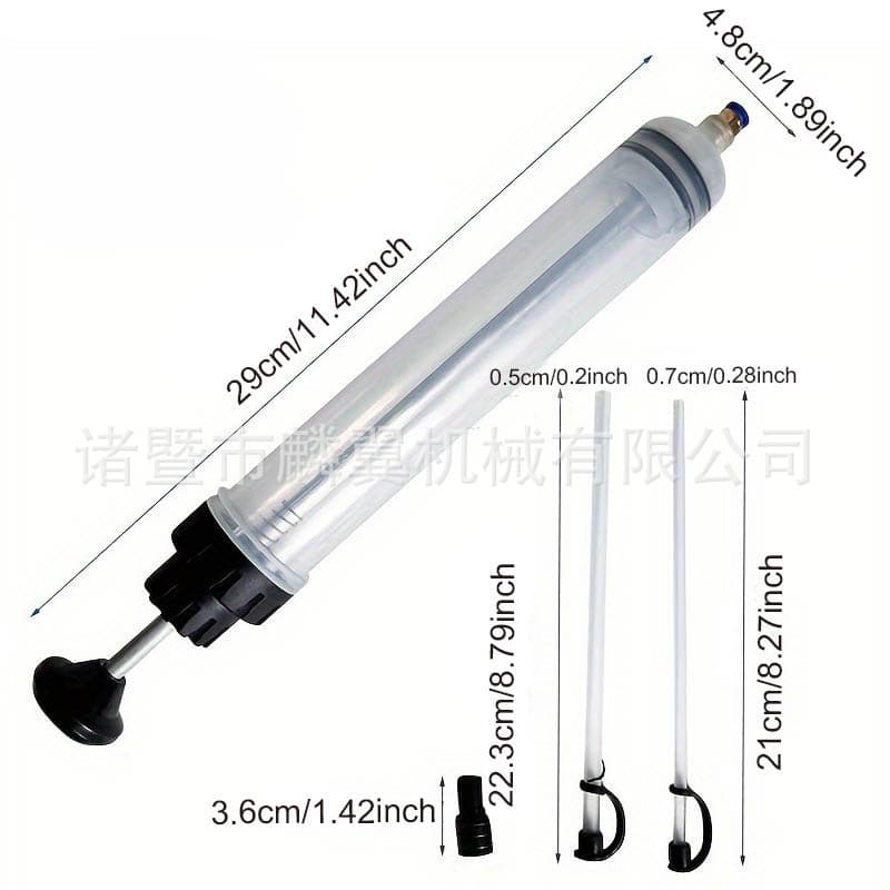 200ml Manual Oil Extractor Syringe Pump Dual Suction and Injection Fluid Change Tool Brake Fluid Bleeder