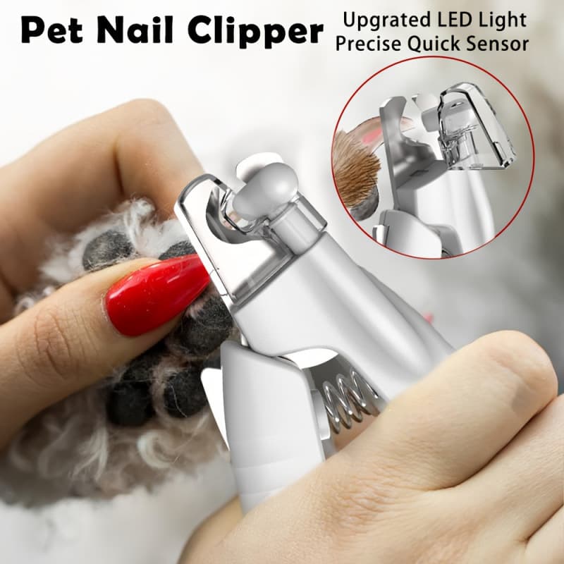 2026 New Cross-border Drop Shipping Dog Nail Clipper with LED Light, Quick Sensing, and Hidden Design