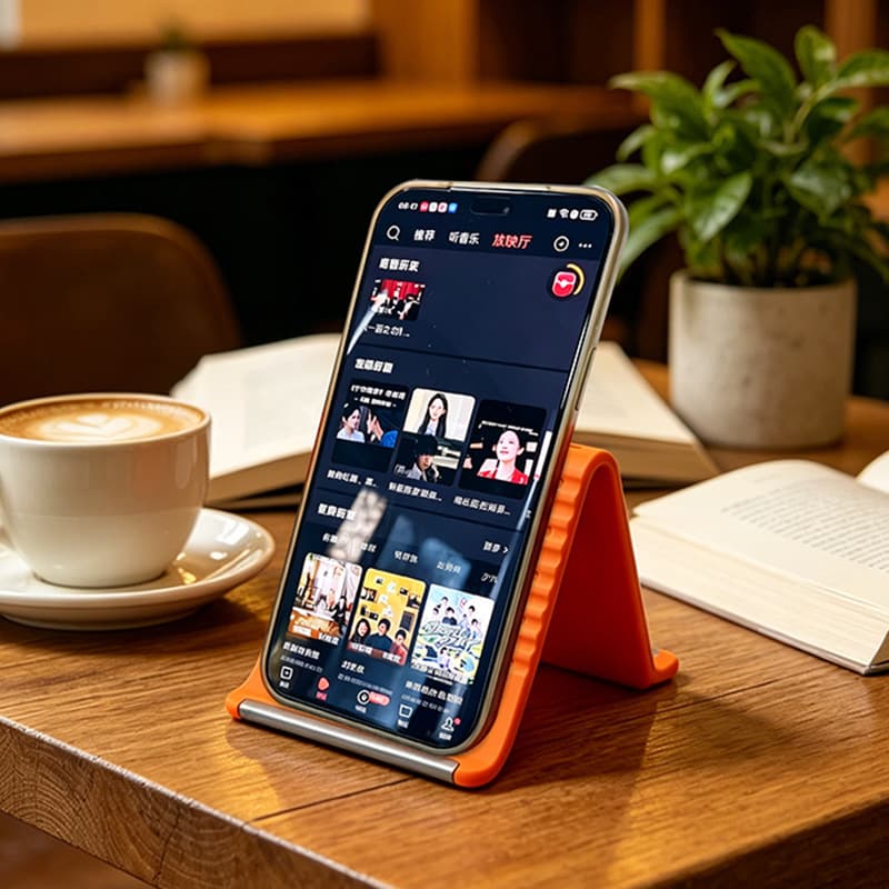 Silicone Phone Stand Flexible Foldable Stand for Desk Tablet Creative Lazy Stand Travel Portable Stand