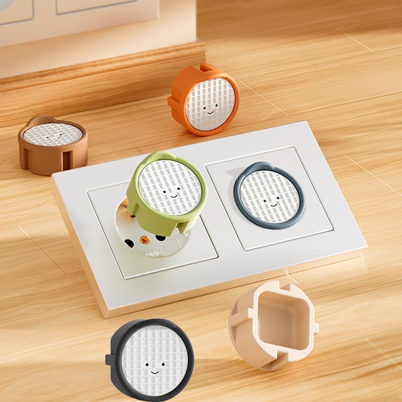 European style French standard Korea universal monster fun silicone cover 2-pin 2-prong shockproof power outlet protector