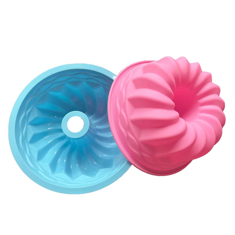 6-inch Chiffon Cake Silicone Mold, Steamable and Oven-Safe Round Savarin Pan, Hollow Gugelhupf, Angel Food Cake