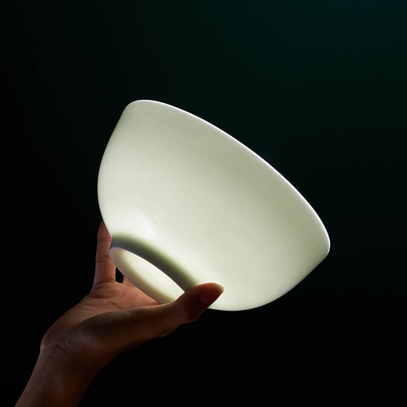 Ceramic Pure White Bone China Bowl, High-Foot Bowl, Noodle Bowl, Tableware, Soup Bowl, Rice Bowl, Microwave-Safe, Bulk Wholesale