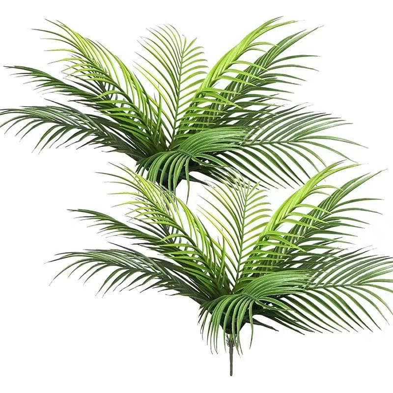 Artificial Palm Leaf, Cross-Border Artificial Plant 9-Branch Iron Tree Leaf, Tropical Greenery, Fern Jungle, Amazon Bestseller