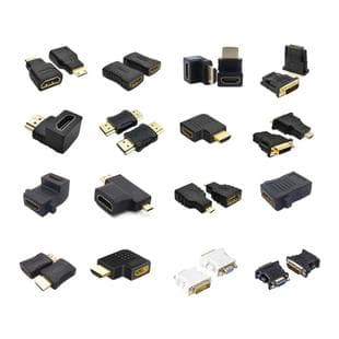 HDMI High Definition Cable Adapter 2.0 Version DVI Cable VGA HD Male to Female Angled Extension Mini MICRO TV