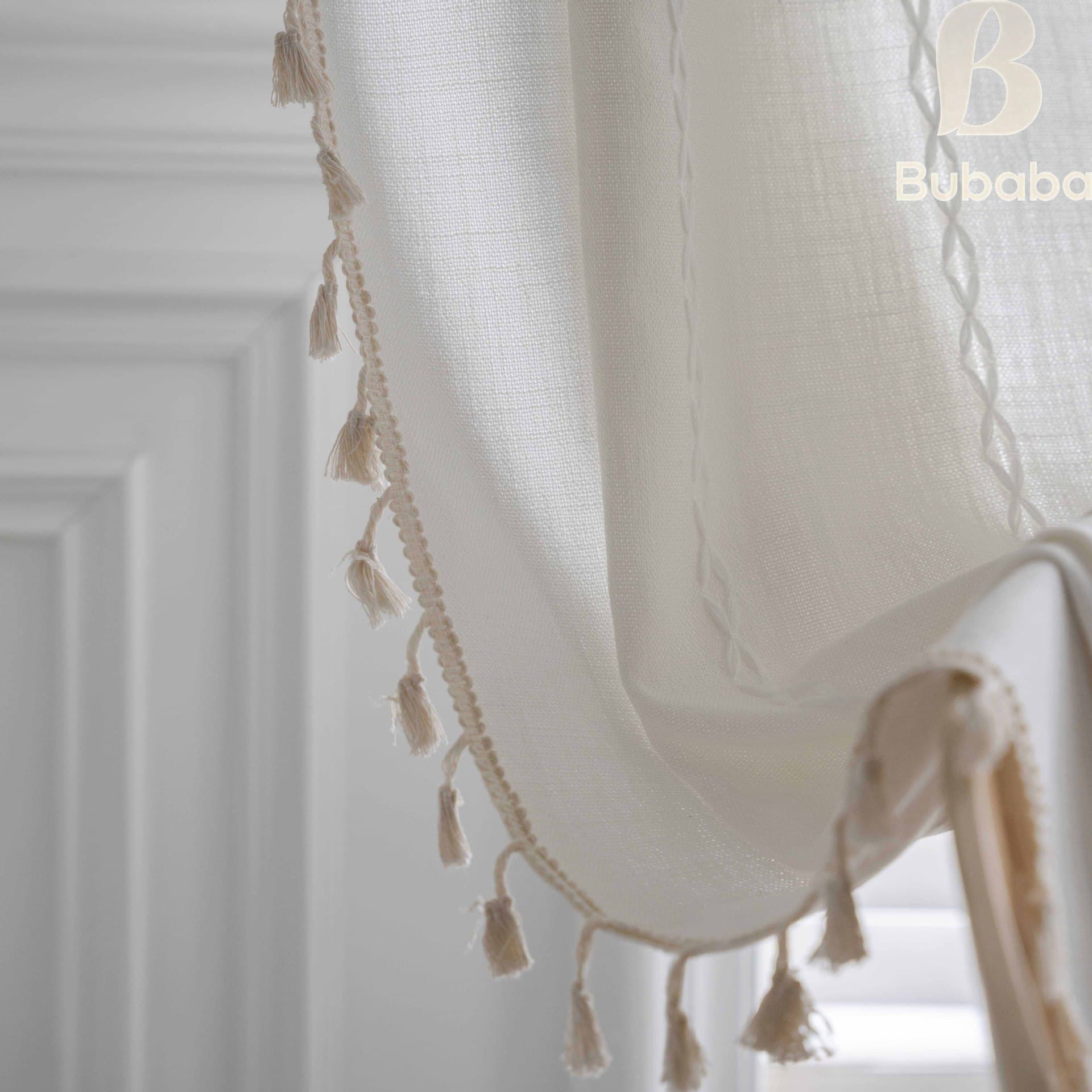 Cross-border Amazon Bedroom Sleeve Stripe 3D Gray White Living Room Knitted Bay Window Curtain Room Curtain
