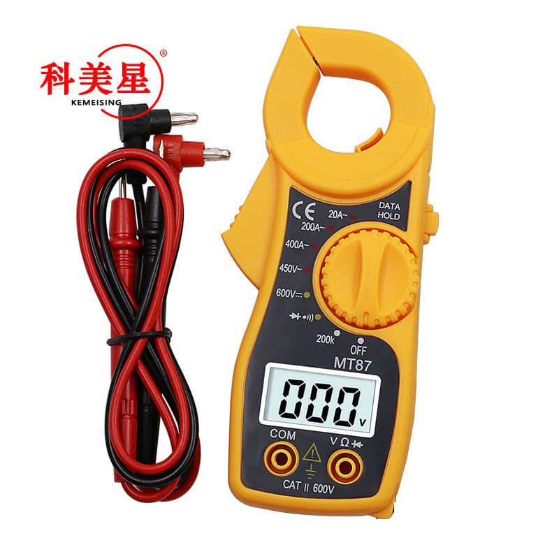 MT87 LCD Portable Digital Clamp Meter with AC/DC Voltage Detector Current Resistance Multiple Tests