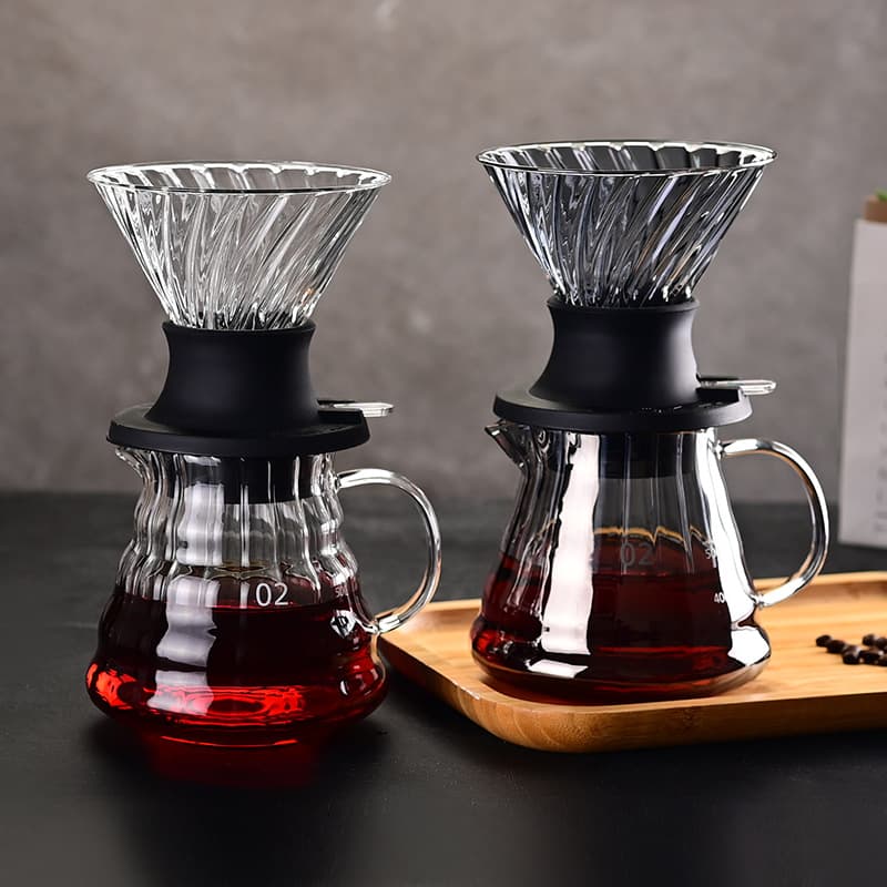 Clever Drip Coffee Filter Glass Drip Filter Tea Soaking Set Coffee Pot Hand Pour Coffee Maker Filter