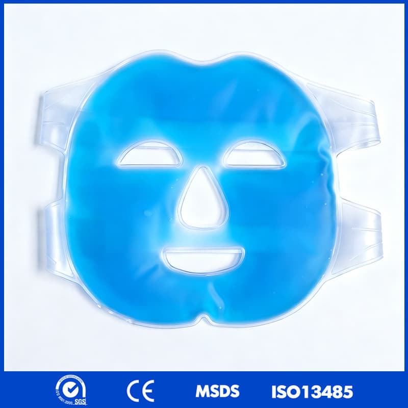 Ice Compress Eye and Face Mask for Relieving Eye Fatigue, Post-Double Eyelid Surgery Cold/Hot Compress, Reusable Ice Bag