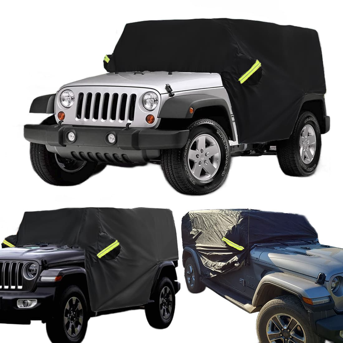 Compatible with Jeep Wrangler Roof Half Cover Sunshade Heat Insulation Shield 2/4 Door TJ Wrangler Car Cover