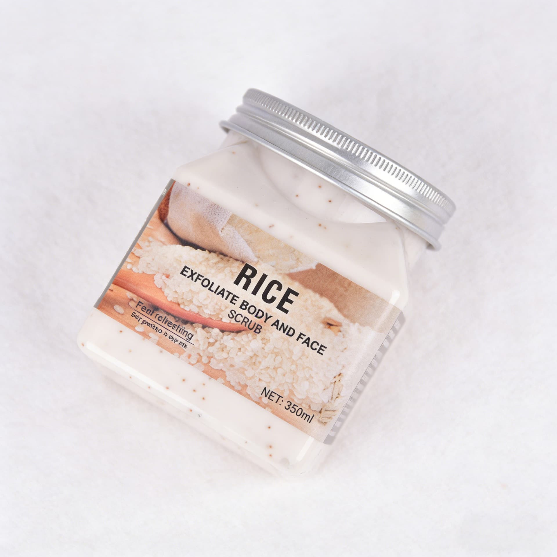 All-English Body Scrub - Exfoliating Scrub for Chicken Skin, Deep Cleansing Rice Body Scrub