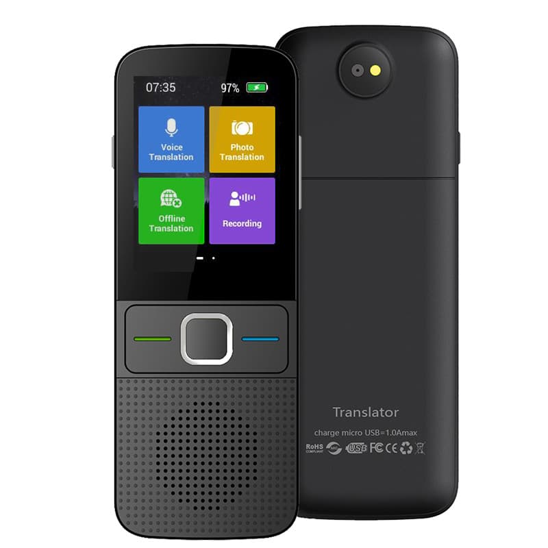 T10 Smart Voice Translator, Oral Practice, Photo Translation, WIFI AI Language Translator