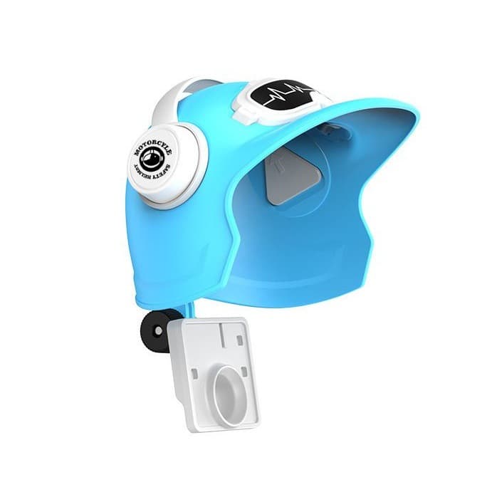 Electric Bike Phone Navigation Mount Small Helmet Rain and Sun Shield Mini Umbrella Aluminum Pole Accessory Portable