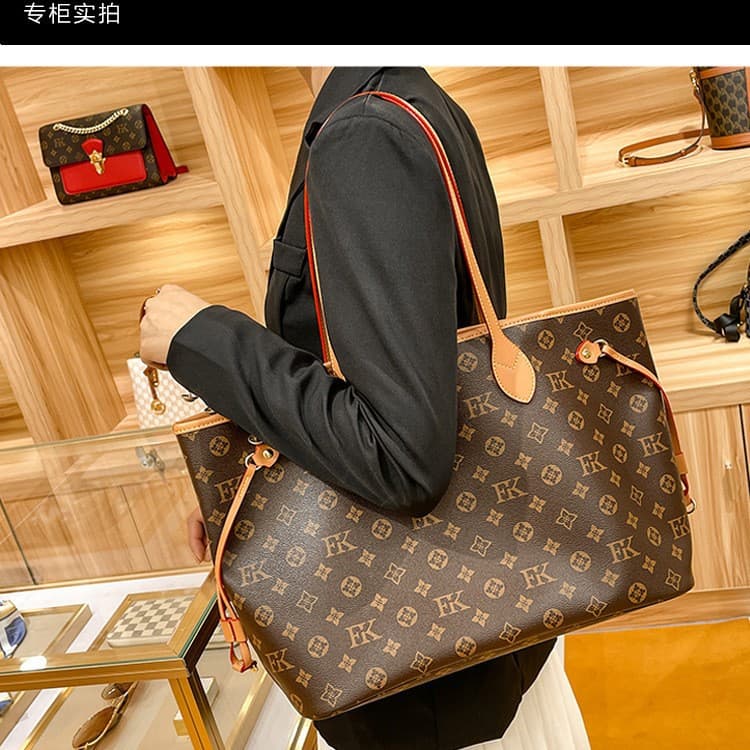 2026 m lv women's bag shopping bag croissant bag shoulder crossbody bag tote bag embossed genuine leather versatile light luxury