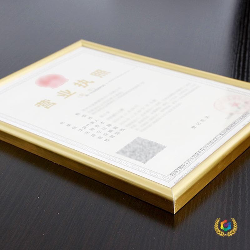 Business License Original and Duplicate Frame A3 Plastic A4 Picture Frame Wall-Mounted 3-in-1 License Honor Certificate Frame Wholesale