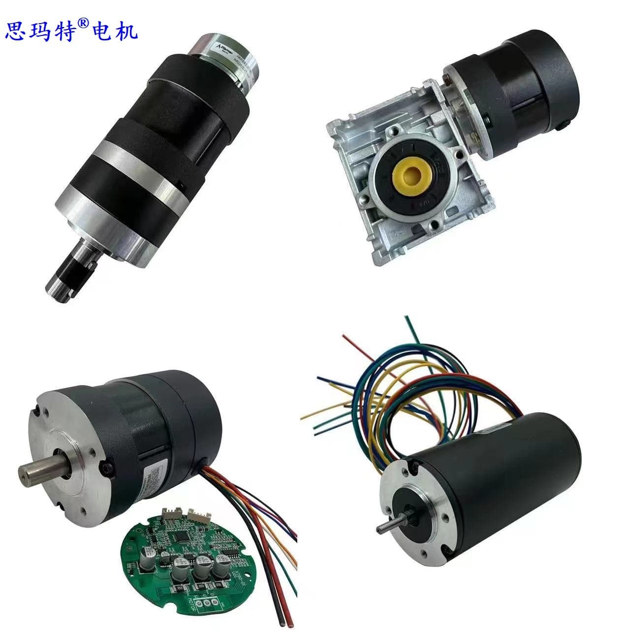 Full Range Brushless DC Motors 12v-380v 36-110mm Compatible with Gearbox Brake Encoder