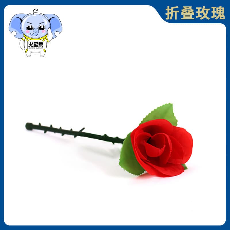 Folding Rose, Appearing Rose, Empty-Hand Rose Transformation, Valentine's Day Gift, Close-Up Stage Magic Prop