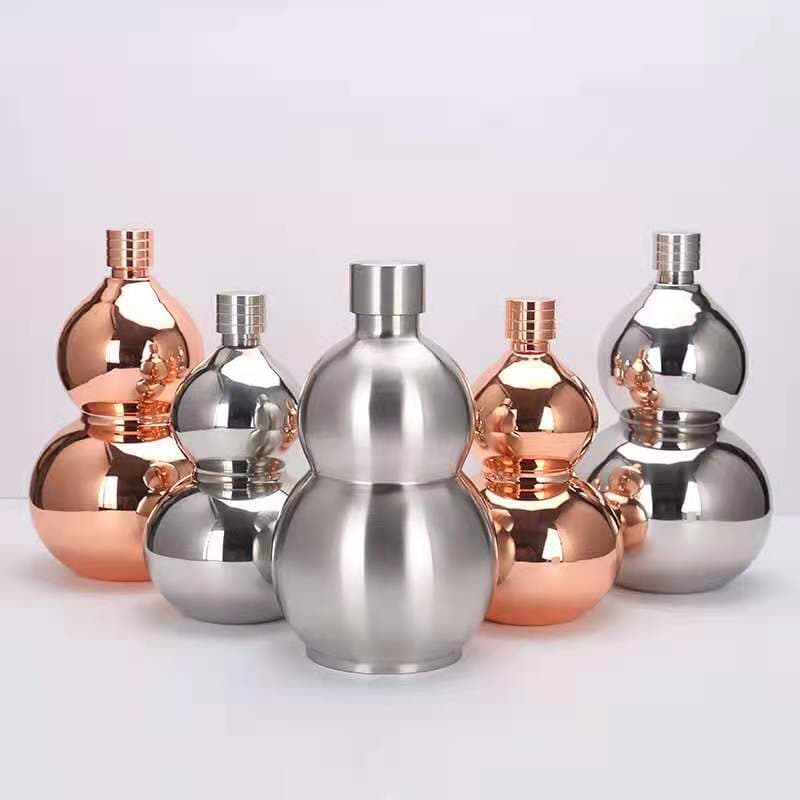 304 Stainless Steel Gourd Flask Amazon Drop Shipping 2 Cups 1 Flask Water Bottle Half Catty 1 Catty 2 Catty 3 Catty 5 Catty Flask