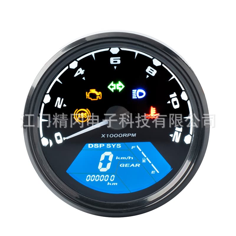 Hot Selling Conversion Style Digital Display Gauge EFI with Fault Alarm Water Temperature Tachometer Odometer Gauge