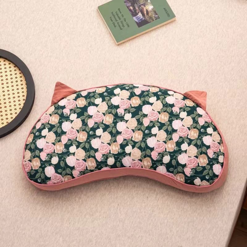 Pure cotton cat ear buckwheat shell pillow hard pillow core pure buckwheat skin pillow core wholesale live broadcast manufacturer spot wholesale
