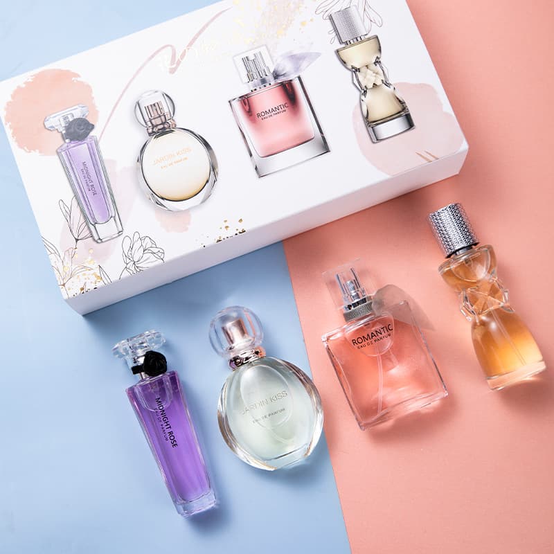 Cross-Border Women's Perfume Four-Piece Set Long-Lasting Scent Beautiful Life Midnight Rose Light Fragrance Sample Set