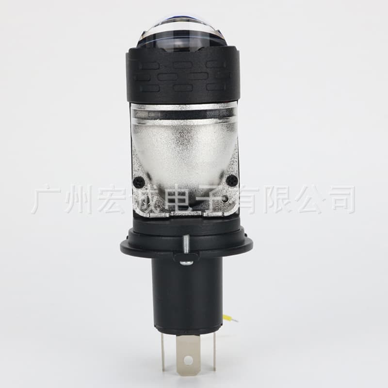 Ultra-bright LED laser lens headlight bulbs for electric vehicles, H4 plug-and-play conversion