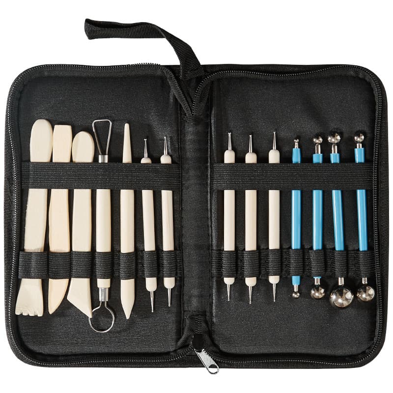 Cross-border Pottery Tool Set, Clay Sculpting 5-Piece Set, Modeling Soft Clay Art Supplies, Factory Stamp