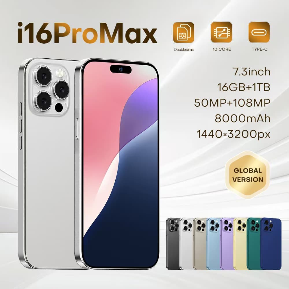 2025 New Cross-Border Smartphone I16PROMax 2+16G Android Phone Hot Selling Brand New Factory Wholesale