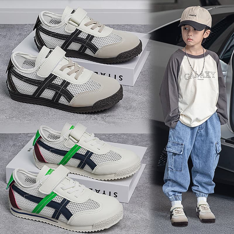 2026 Spring/Summer New Children's Breathable Mesh Shoes, Lightweight Casual Sneakers for Boys and Girls, Soft Sole, Retro Style