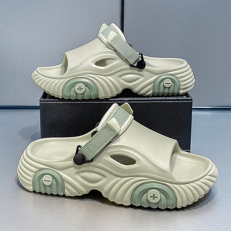 Fashion New Comfortable Home Casual Stylish Open-Toe Slip-On One-Strap Slippers Breathable Summer Lightweight Slippers Men Women