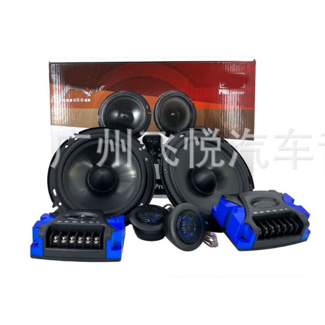 Export wholesale car audio speaker set 6.5-inch mid-bass with tweeter crossover speaker AK-6865