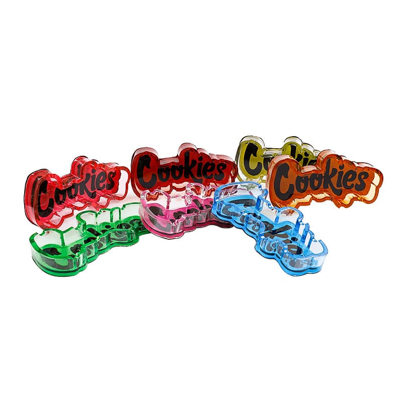 Cookies shaped resin ashtray Luminous plastic ashtray car mounted Glass ashtray