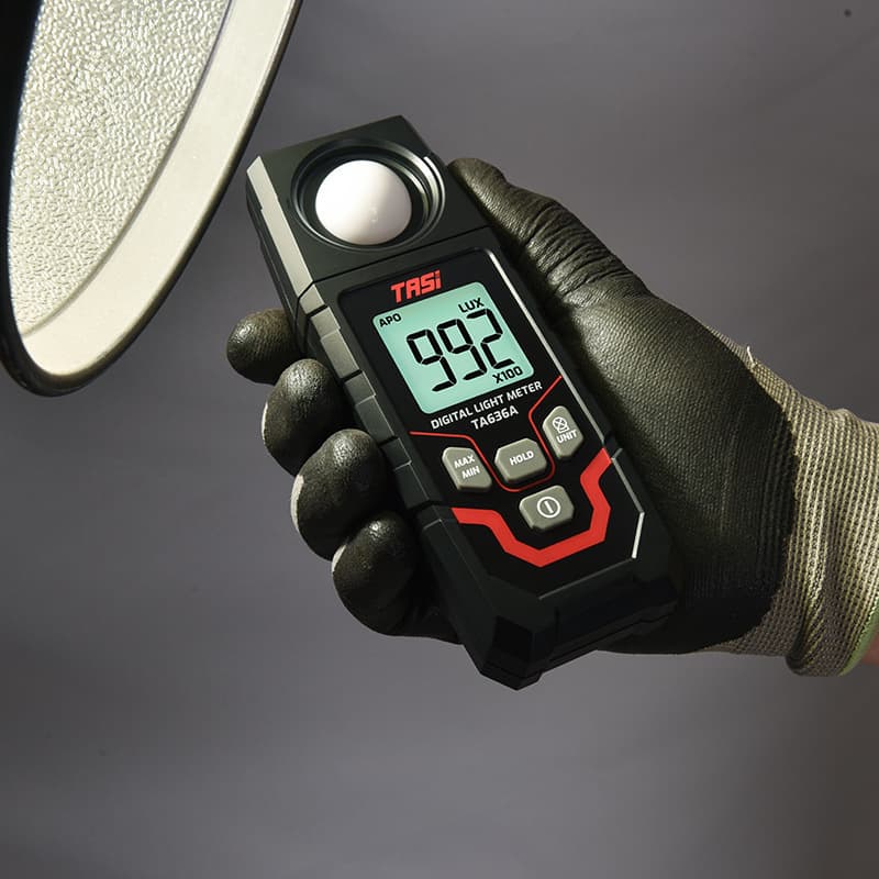 TASI Illuminance Meter TA636A Photometer High Precision Brightness Meter Photometer with Bluetooth Light Intensity Tester