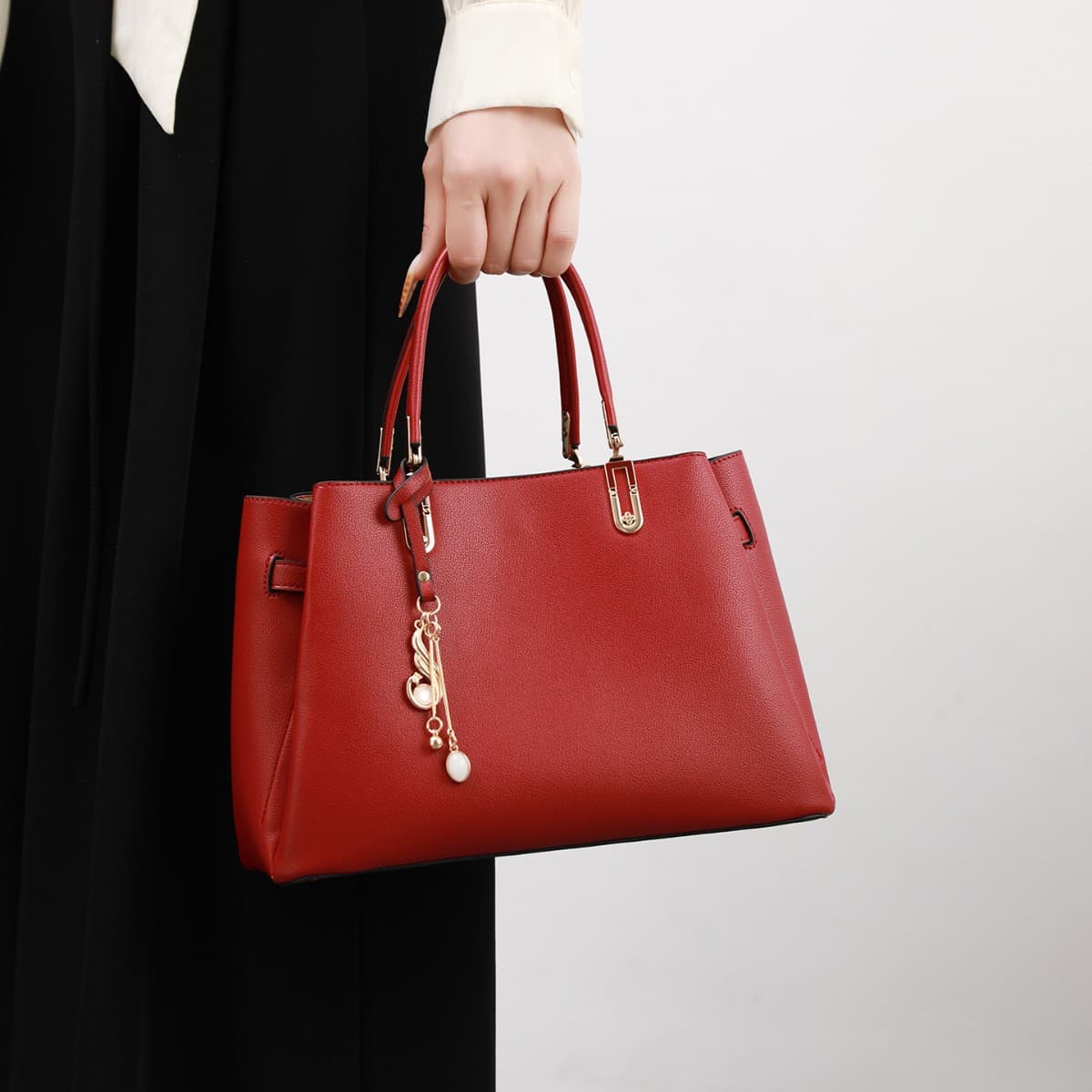Women's Bags 2026 New Large Capacity Atmosphere Wedding Bag Mom's Bag Mom Gift Genuine Leather Women's Bag