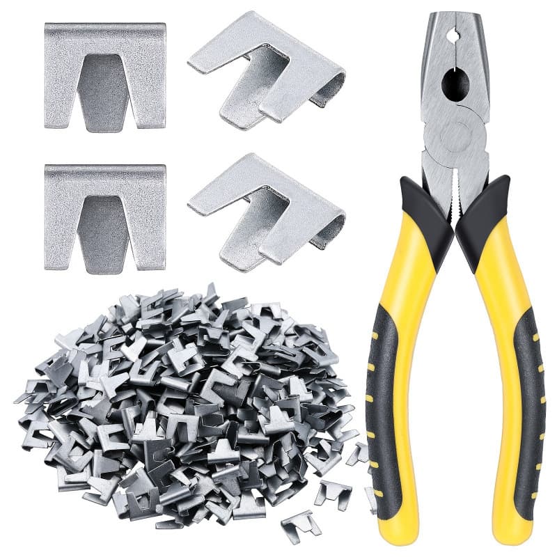 2026 New Cross-border Drop Shipping 300x Wire Loom Clips and 1x Wire Loom Crimping Tool