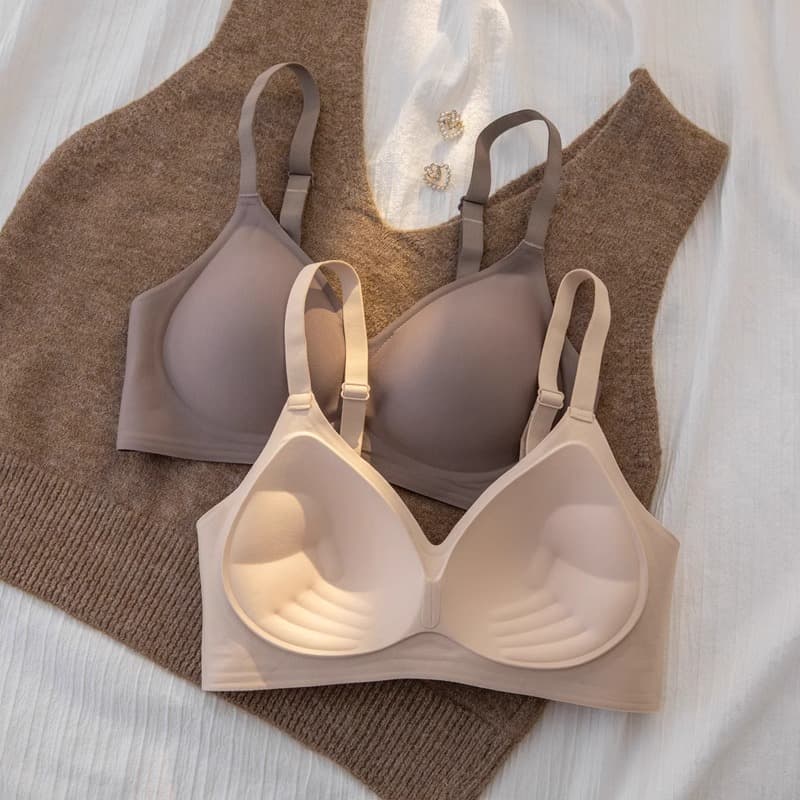 TENU3PS Push-Up Bra for Small Bust, Invisible, Lifts and Enhances, Gathers Side Fat, Prevents Sagging, Fixed Cup Bra