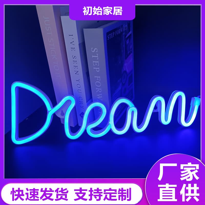 Amazon New Pendant DREAMled Neon Decoration Wall Bookcase Arrangement Room Commemorative Factory Direct Supply
