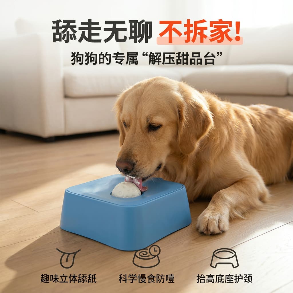 Fun Licking Toys for Dogs, Food-Hiding Toys, Pet Food Dispensing Bowls, Enrichment Yogurt Bowls, Slow Feeder Bowls, Pet Supplies