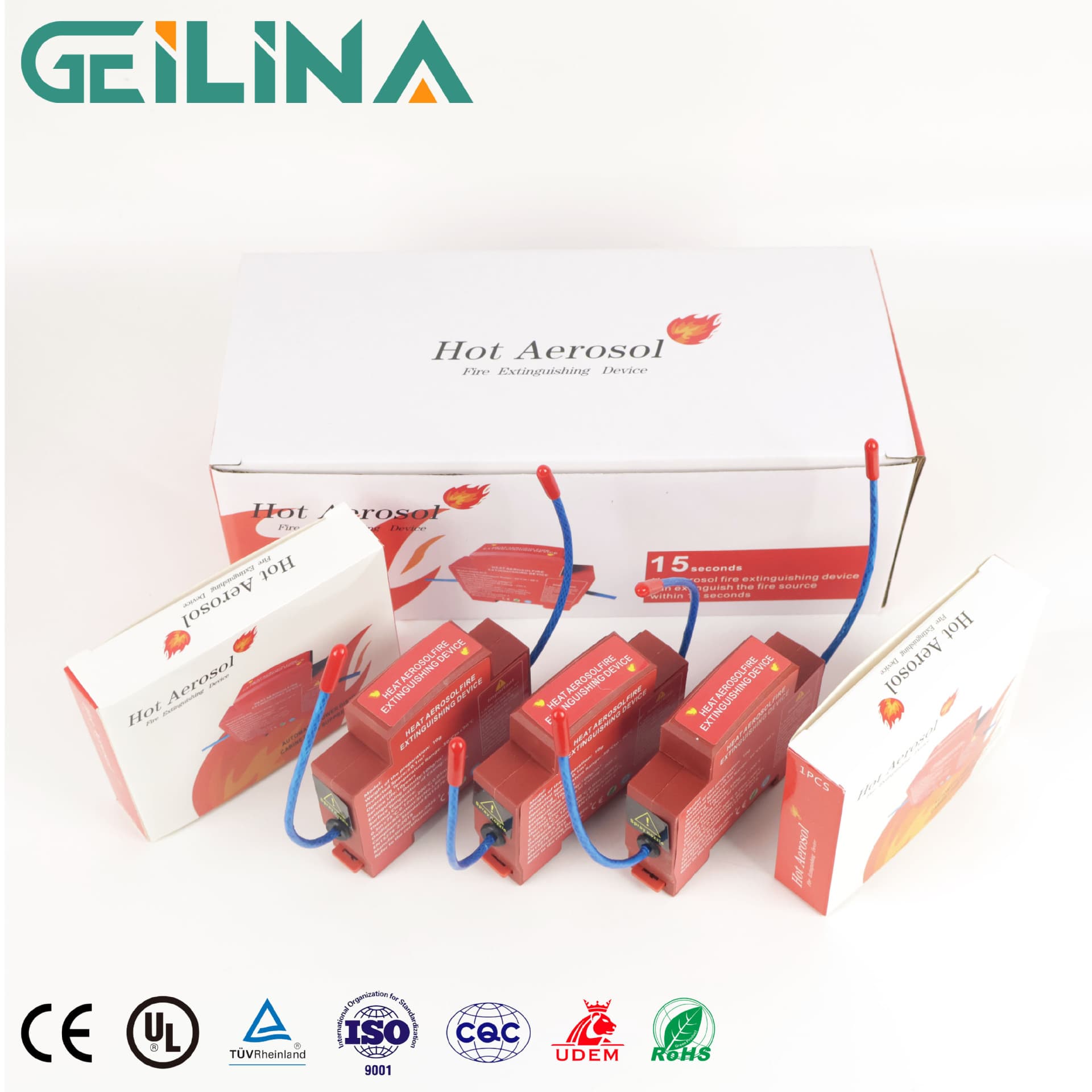 Hot air melt glue fire extinguishing device fully automatic fire extinguishing sticker car household engine electrical box meter box hot aerosol