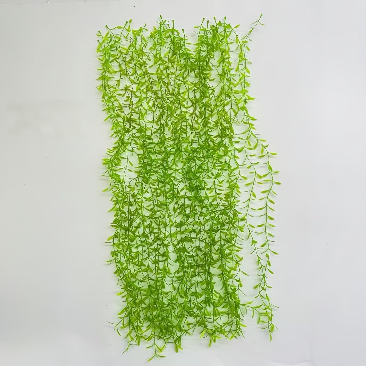 Artificial Green Willow Vine Wall Hanging Wedding Decoration Willow Leaf Green Plant Artificial Water Grass