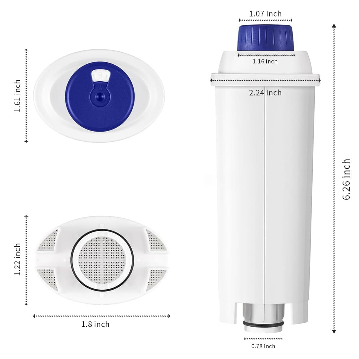 Cross-border Direct Supply Coffee Machine Filter Cartridge, Coconut Shell Activated Carbon Filter Cartridge, Replacement Coffee Machine Filter Cartridge, Multi-Purpose Universal Filter