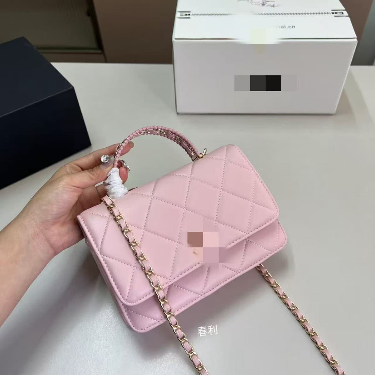 2024 New Chanel-Style Fortune Bag Diamond Quilted Chain Bag Simple Versatile Crossbody Elegant Women's Bag Daily Match