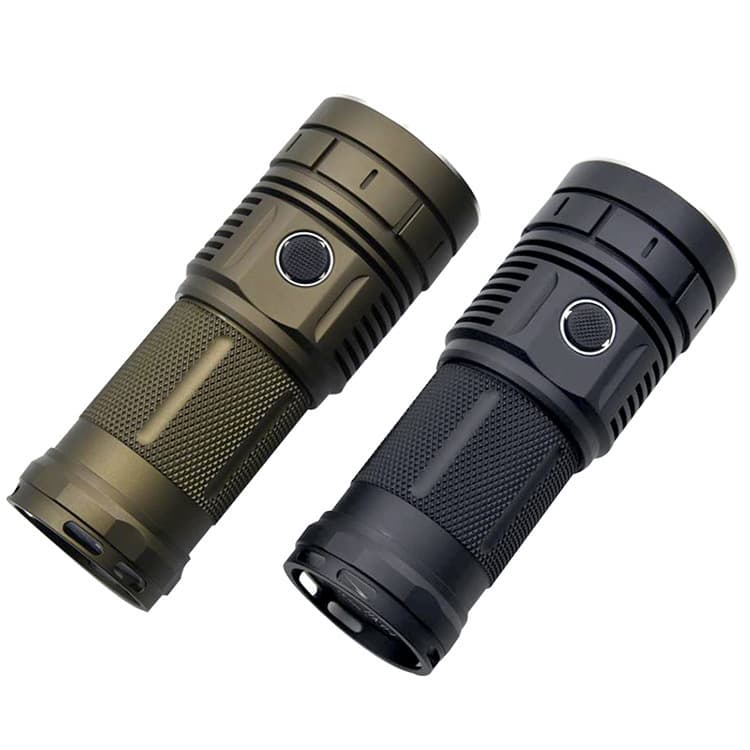 Haikelite HK04 Flashlight 15000 Lumens High Brightness Flashlight Long Range 750m Small Flashlight 4P50