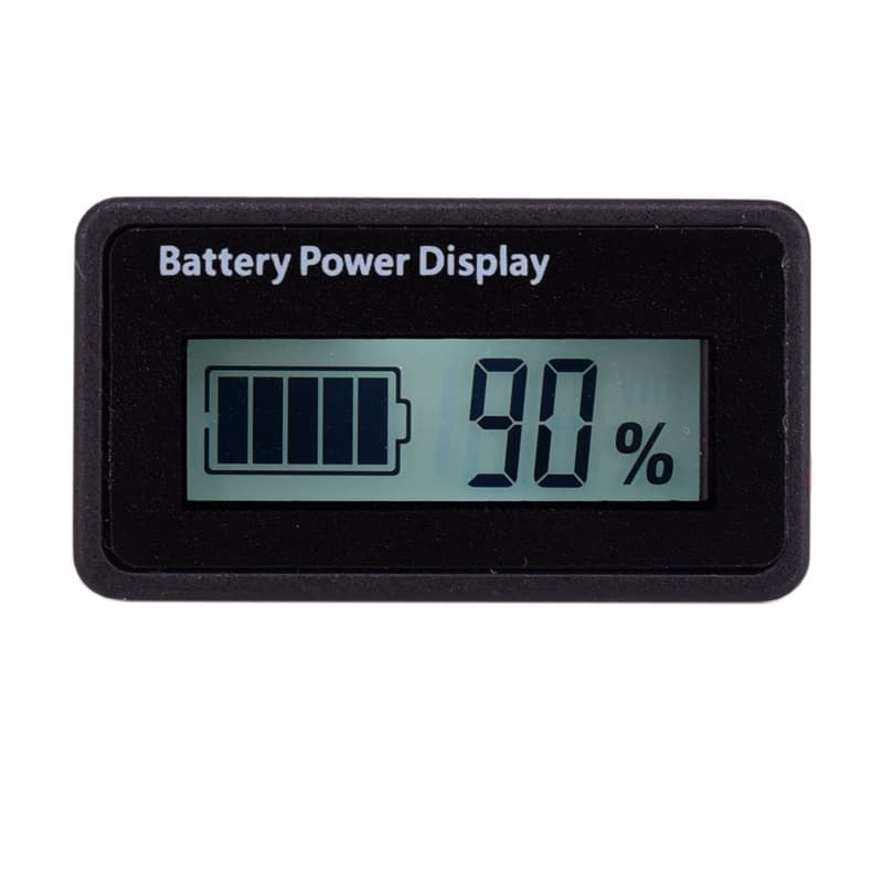 Mini DC Voltage Battery Meter for Electric Vehicles, Cars, Lead-Acid, Lithium Batteries, Universal 12V 12.6V 24V 48V