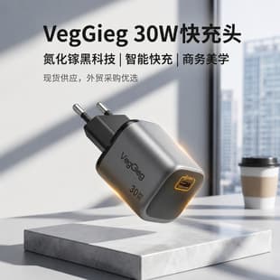 Weige EU Standard 30W GaN Charger Type-C Fast Charger Compatible with Apple Samsung Phones