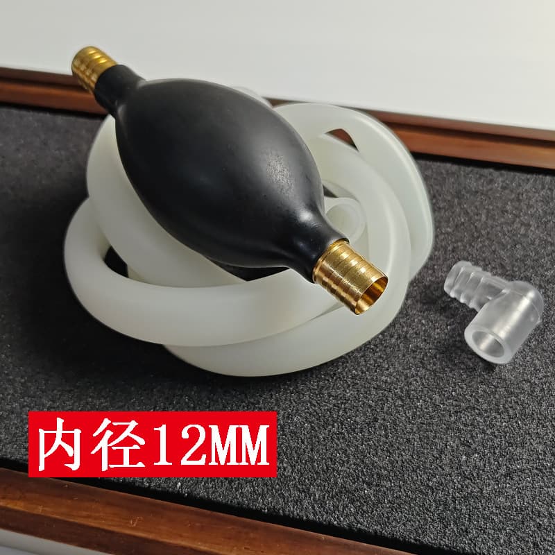 Tea Tray Drain Pipe with Suction Ball, Inner Diameter 12mm, 12mm Large Drain Pipe, 12mm Tea Table Waste Water Pipe