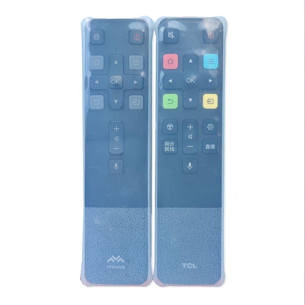 High-definition transparent soft silicone dustproof case for TCL remote RC801D/RC802V, drop-proof.