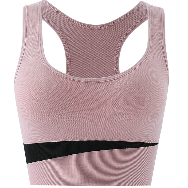 Custom Quick-Dry Racerback Sports Bra for Women High Support Shockproof Running Push-Up Bra Yoga Plus Size Sports Bra