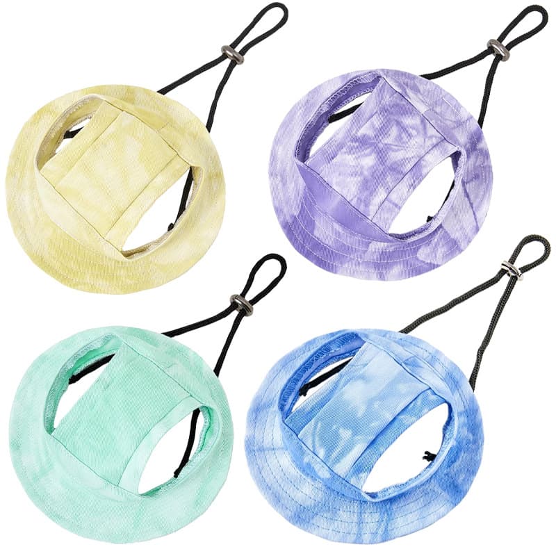 Pet hat sunshade anti-le dog hat exposed ears adjustable fisherman hat cat hat pet supplies wholesale